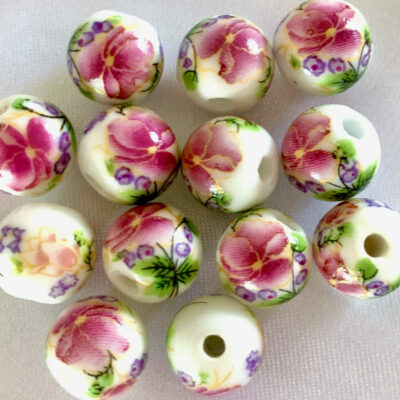 Round Ceramic Beads