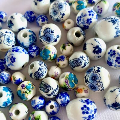 Blue Ceramic Bead Soup Mix