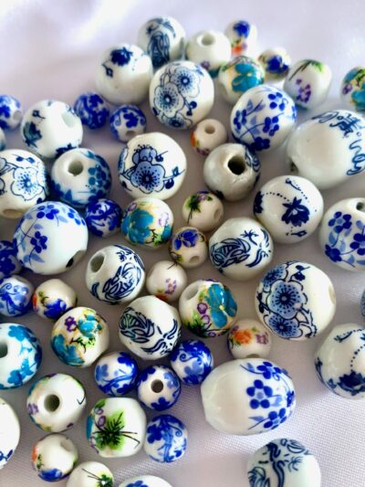 Blue Ceramic Bead Soup Mix