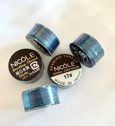 Japanese Pre-Waxed Blue Nylon Thread