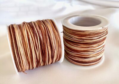 0.8mm Variegated Brown Nylon Cord 50 metres or 54 yards