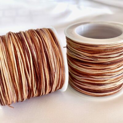 0.8mm Variegated Brown Nylon Cord 50 metres or 54 yards