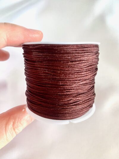 CLOSEUP 0.8mm Dark Brown Nylon Cord 50 metres or 54 yards