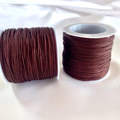 0.8mm Dark Brown Nylon Cord 50 metres or 54 yards