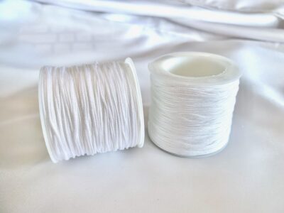 0.8mm White Nylon Cord 50 metres or 54 yards