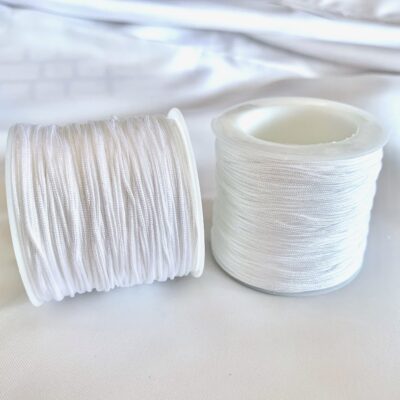 0.8mm White Nylon Cord 50 metres or 54 yards